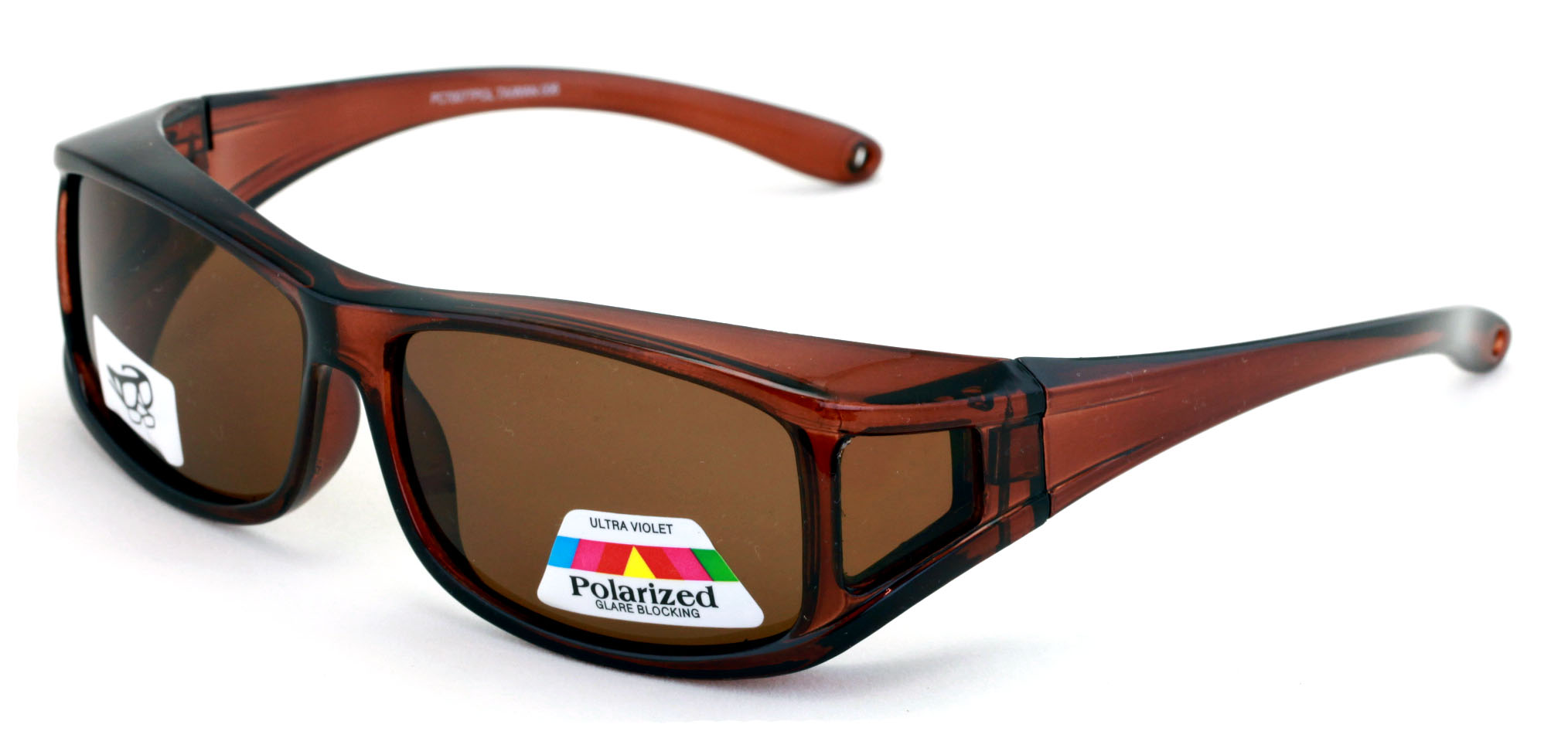 Polarized Fit Over Glasses Sunglasses 60mm Rectangular Frame