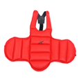 thumbnail image 3 of Pecho protector de Karate / Taekwondo con correa de hombro ajustable para entrenamiento de Kickboxing de Taekwondo MMA - Seleccione colores y tamaños , Rojo + azul Rojo m Soledad Guardia del pecho de Taekwondo, 3 of 9