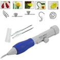 thumbnail image 4 of Aguja mágica, kit de bordado con hilos de 50 colores, 2 lienzos de bordado, juego de agujas y otras herramientas, kit de aguja mágica, 4 of 5