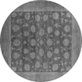 thumbnail image 1 of Ahgly Company Indoor Round Oriental Gray Industrial Area Rugs, 6' Round, 1 of 4