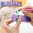 thumbnail image 6 of 1 Pack Crochet Tool 4 Inch All Yarn Sizes Crochet Tension Tools Learn How to Make Circle Stitch and Guide Knitting Holder Accessories for Beginners Winter Gifts(Green), 6 of 6