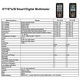 thumbnail image 4 of ruzhgo Digital Multimeter Intelligent DC Amperometric Tool Meter Professional Range Multimeters Current Tester Test Supply HT127A HT127A, 4 of 6
