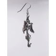 thumbnail image 4 of Gothic Dragon Dangle Earrings Silver Finish Pewter Mystical Jewelry by Real Metal #955AB, 4 of 5