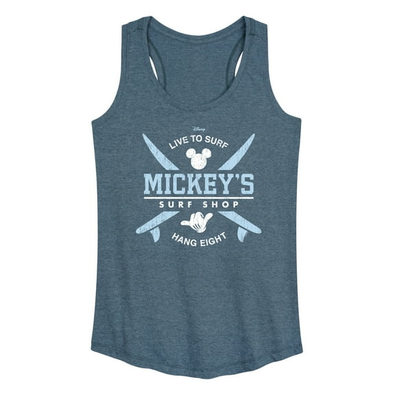 Mickey & Friends - Mickey's Surf Shop - Women's Racerback Tank Top