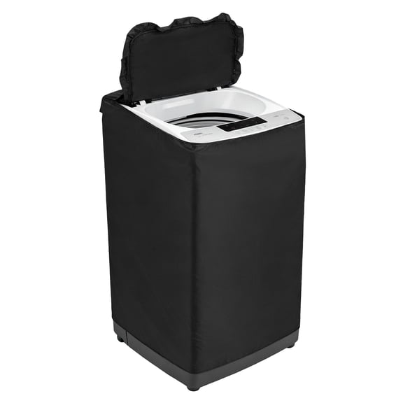 Uxcell Washer and Dryer Covers 21"x22"x35"- Waterproof, Dustproof, Sun-Proof Top-loading Washing Machine Cover for Laundry Room Balcony, Black