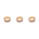 thumbnail image 1 of Anillo de compromiso Sonducket único con diamantes deslumbrantes aleación dorado 3 filas, 1 of 6