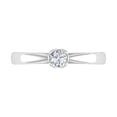 thumbnail image 3 of 1/4 Carat Diamond Solitaire Engagement Ring Band in 10K White Gold (Ring Size 6.25), 3 of 4