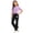 Purple, variant on Girls Summer Outfit Sets Short Sleeve, Short Sleeve 2 Piece Printed Kids' Clothing Sets Purple Size 6-7 T