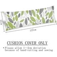 thumbnail image 3 of Floral Flowers Body Pillow Cover Grey Sage Green Leaves Long Pillow Case Protector with Zipper,Summer Decorative Pillow Covers Spring Soft Rectangle Bed Pillowcases for Bedroom,Couch,Sofa,20"x54", 3 of 5