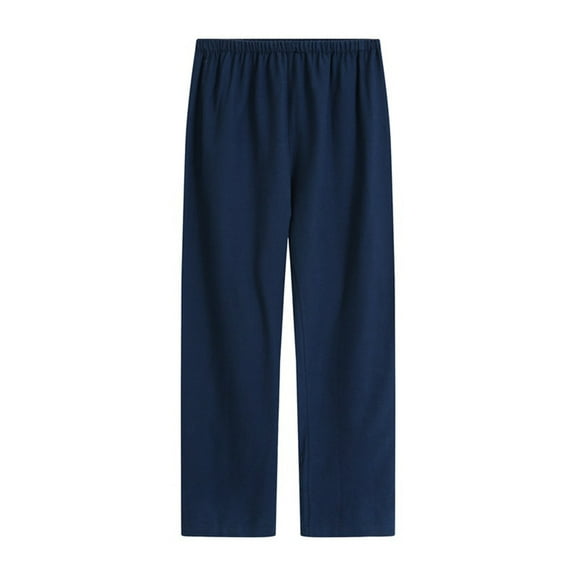 ALLLIST Pajamas for Women Cotton Pants Bottoms Plain Comfy Blue Home Clothes Womens Sleepwear