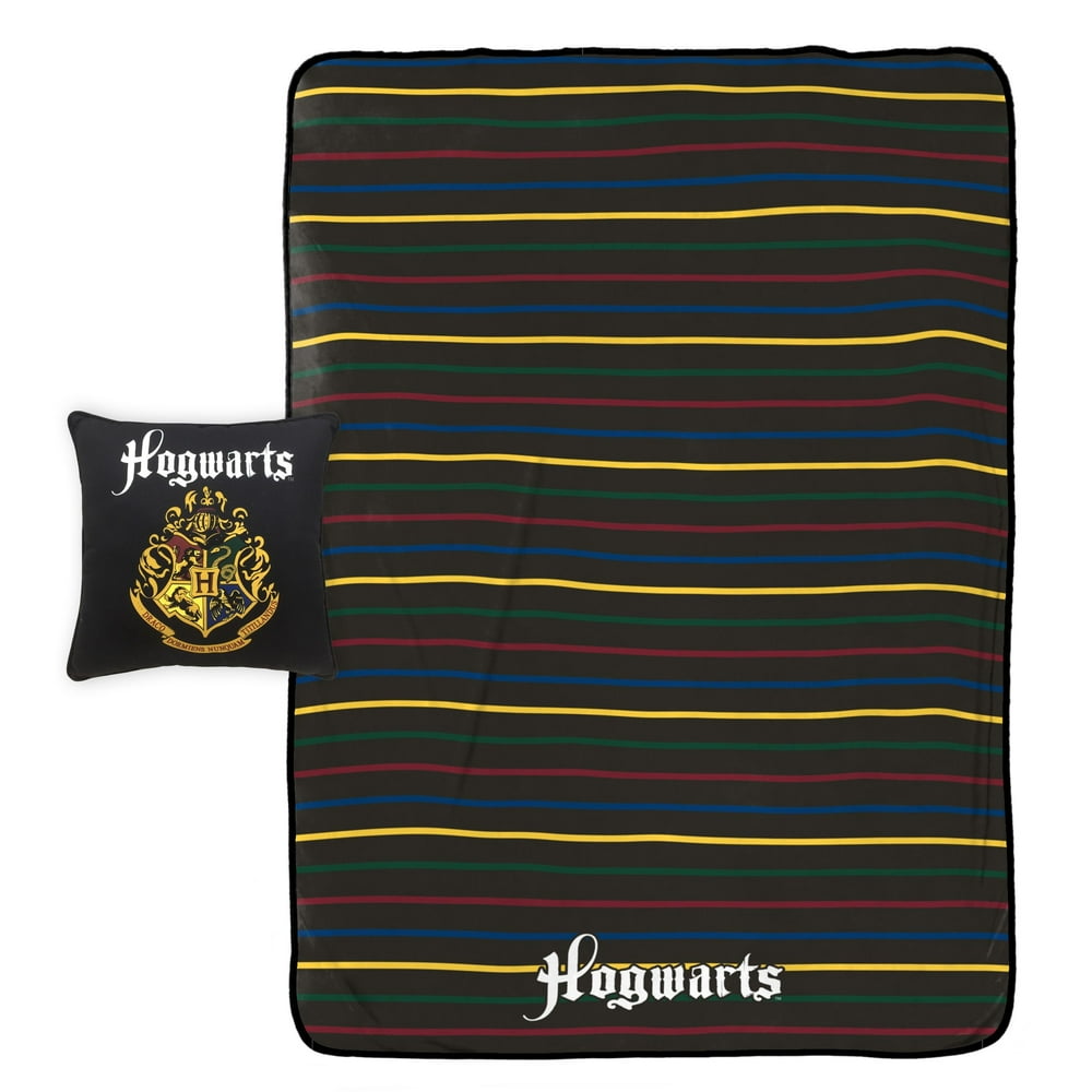 harry potter plush blanket and pillow set