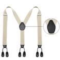 thumbnail image 5 of AWAYTR Men Y-Back Elastic Suspenders Adjustable Heavy Duty 8-Button Design Invisible Button End for for Work Trousers Weddings, 5 of 11
