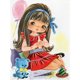 thumbnail image 2 of Cuadros Decorativos Kit de pintura de diamante 5D DIY Little Girl Full Round Drill Mosaic Art (X175) Likrtyny embutido en tela, 2 of 9