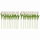 thumbnail image 2 of 20 Piezas Blancas 13.8 Pulgadas Flores de Tulipanes Artificiales para la DecoracióN Del Partido, Hogar Boda, 2 of 5