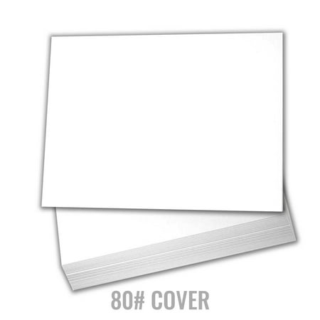 White Cardstock Thick Paper 5 X 7 Blank Index Flash Note Post