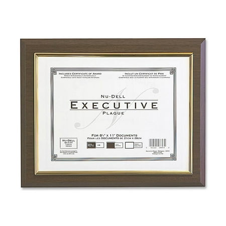 Nu-Dell, NUD18851M, Insertable Executive Award Plaque, 1 Each, Gold