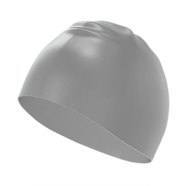 Visland Bonnet de Bain Extra Grand Chapeau de Natation Design Antidérapant Haute Élasticité Protection des Cheveux Bonnet de Bain pour Adultes