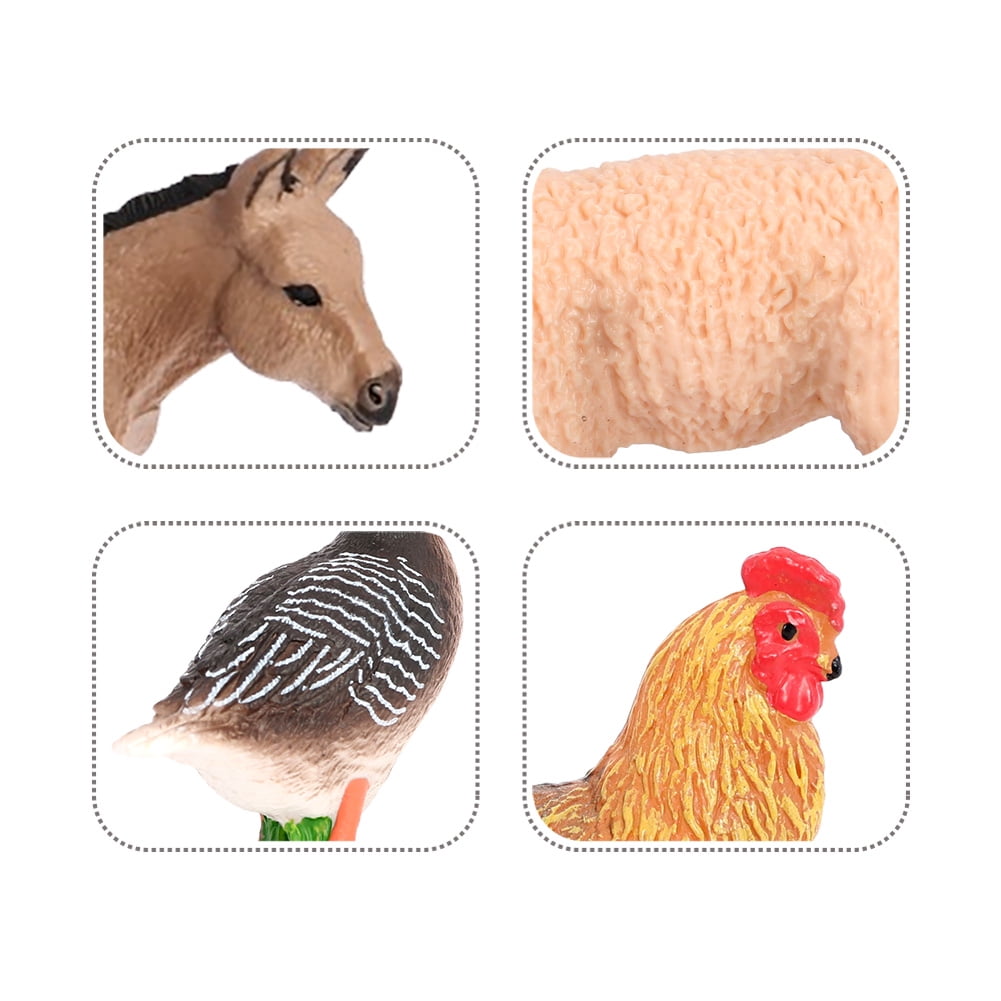 Farm Animal Figures 12PCS Large Farm Animals Toys Figurines Decoration Christmas Birthday Gift