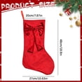thumbnail image 4 of Clearance Under $3 Red Velvet Christmas Stocking with Large Bow for Traditional Holiday Decor, 4 of 5