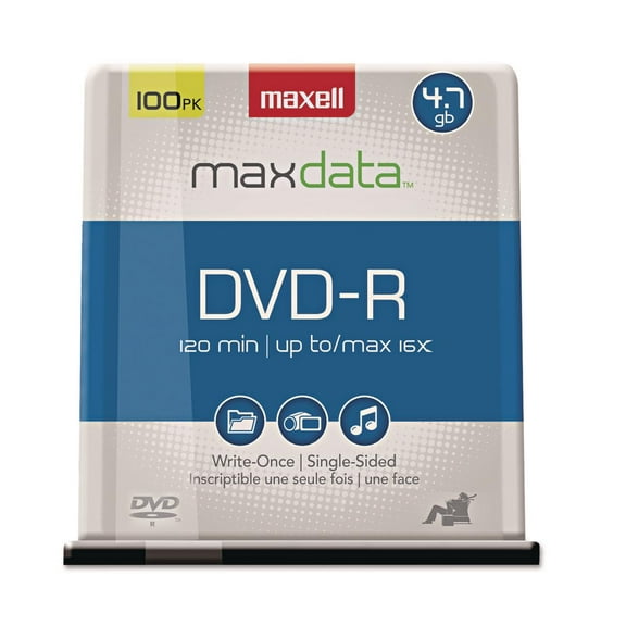 638014 4.7gb 120-minute Dvd-rs (100-ct)