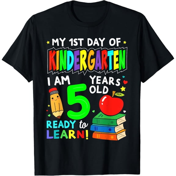My First Day of Kindergarten 1st Day of School Kids Boys Girls T-shirt