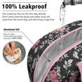 thumbnail image 5 of Lunch Bag Lunch Box for Women Reusable Insulated Lunch Cooler Bags,Large Capacity for Work Travel Picnic,Water-Resistant Pioneer Colorful Floral Lunch Tote Bag Gifts for Woman Mom Pink, 5 of 6