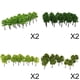 thumbnail image 1 of 320 piezas Mini modelo Baoblaze Árboles ferrocarril DIY plantas, 1 of 8