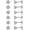 Silver, variant on 6 Pairs Earring Stud Cubic Zirconia Earring 316L Stainless Steel Flat Back Stud Earrings Set for Women Men, 2mm, Silver