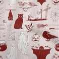 thumbnail image 1 of oneOone Cotton Jersey Brown Fabric Halloween Sewing Material Print Fabric By The Yard 58 Inch Wide, 1 of 4