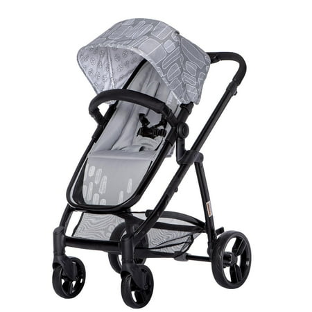 Mia Moda Marisa Three-In-One Stroller-Color:Grey