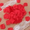 thumbnail image 2 of 2000 piezas de pétalos de rosa rojos de seda artificial realistas para decorar bodas y fiestas., 2 of 5