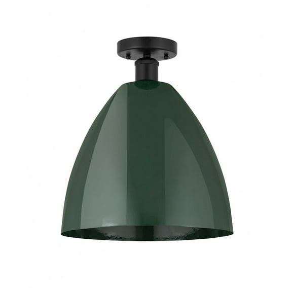 Innovations Lighting - Plymouth Dome - 1 Light Semi-Flush Mount In Industrial