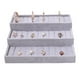 thumbnail image 1 of Caja de almacenamiento para exhibición de joyas y s, organizador de caja de exposición, soporte para pendientes Gris Hugo Bandeja de exhibición del anillo, 1 of 7