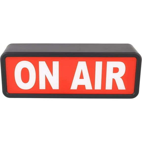 OKEDEN ON AIR LED Sign - Best ON AIR Light Sign Recording Sign for Vloggers, Youtube Stars, Home Studio, Desk, or Wall Decor - Easy ON/OFF Switch and Operates on AA Batteries or USB Power