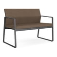thumbnail image 1 of Gansett Reception Waiting Room Healthcare Loveseat / Charcoal Steel / Brown, 1 of 5