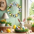 thumbnail image 7 of Spring Eggs Wreath Decor, 17.7 Inch Easter Vine Wreath with Artificial Leaves, Multicolor Rustic Home Decoration for Front Door, Wall, Porch, Indoor & Outdoor Summer Spring Easter Decor, 7 of 7