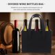 thumbnail image 3 of USHOBE 2Ud Bolsas Para Botella De Vino En Fieltro Negro Con Creativo Para Almacenamiento Elegante Y Práctico, 3 of 8