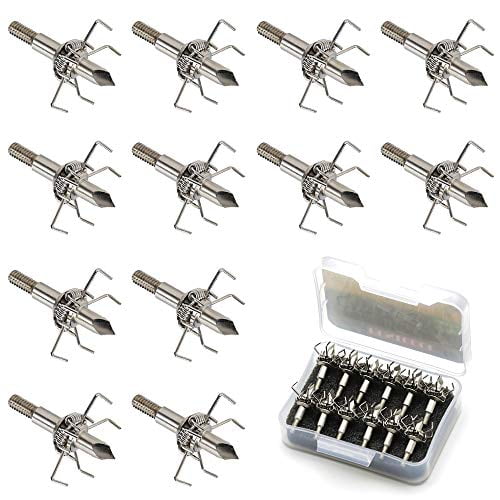Details about   Archery 3 Blades Broadheads 100Grain Hunting Arrowhead Screw in Recurve Compound 