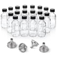 thumbnail image 1 of Botellas de vidrio AOZITA de 60 ml con tapa y 4 embudos de acero inoxidable, 1 of 8