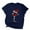 Navy, variant on Christmas Tee Shirts Women Casual Christmas Hat Print Short Sleeves Tee Shirts