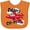 Orange, variant on Inktastic Daddys Co-pilot for Fathers Day Boys or Girls Baby Bib