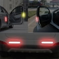 thumbnail image 3 of 10X Red Reflective Safety Strip Tape Car Door Bumper Reflector Stickers, 3 of 9