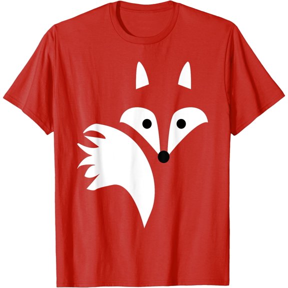 Cute Fox Sysbol Minimalist Imagine Unisex T-Shirt for Men Women Kids