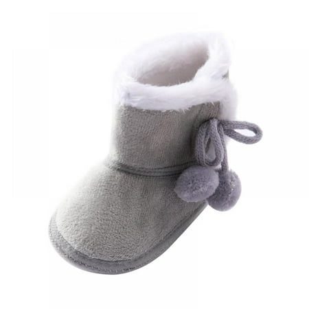 

Baby Girls Boys Snow Boots Soft Sole Warm Winter Booties Anti-Slip Toddler Walker Newborn Shoes