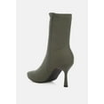 thumbnail image 3 of Zudio Solid Mid Heel Sock Boots, 3 of 10