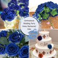 thumbnail image 3 of 50 rosas artificiales de espuma con tallos de hojas, de aspecto real, rosas de imitación para ramos de boda, despedida de soltera, centros de mesa, arreglos para fiestas, decoración, 3 of 4