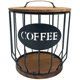 thumbnail image 1 of Cesta de almacenamiento de cápsulas de café huecas, organizador de cápsulas de café de frutas para el hogar, cafetería, hotel, color negro, 1 of 5