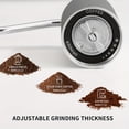 thumbnail image 3 of JUNWELL Manual Coffee Grinder - 420 Stainless Steel Six-Axis Conical Burr  Internal Adjustable Setting for Espresso  Drip Coffee  French Press  Hand Grinder Gift with Grey Finish, 3 of 6
