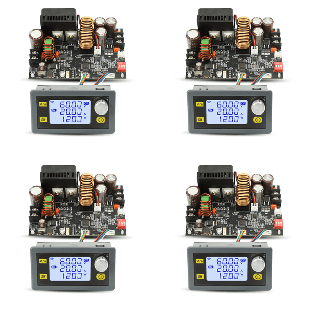 Regulador Voltaje 1200W 20A Fuente Alimentación Estabilizador Ajustable CNC (A)