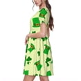 thumbnail image 2 of Disketp St. Patrick's Day para Vestido de Manga Corta para Mujeres, Vestidos de Verano para Mujeres, Casual y Holgado para la Playa, 2 of 6